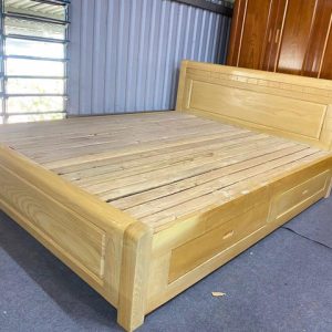 Giường ngủ gỗ sồi