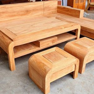 Bàn ghế sofa gỗ